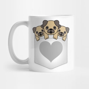 puppies in shirt pocket Mug